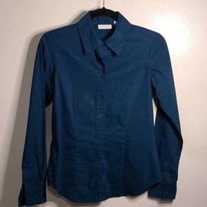 Blue button down shirt